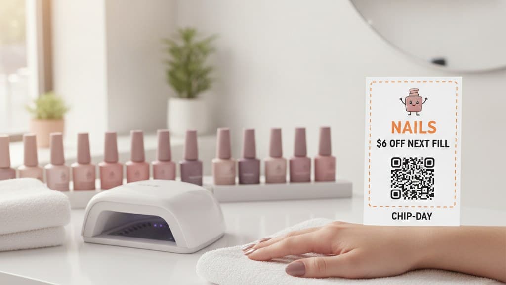 QR Code Coupons for Nail Salons: Win the Chip-Day Window