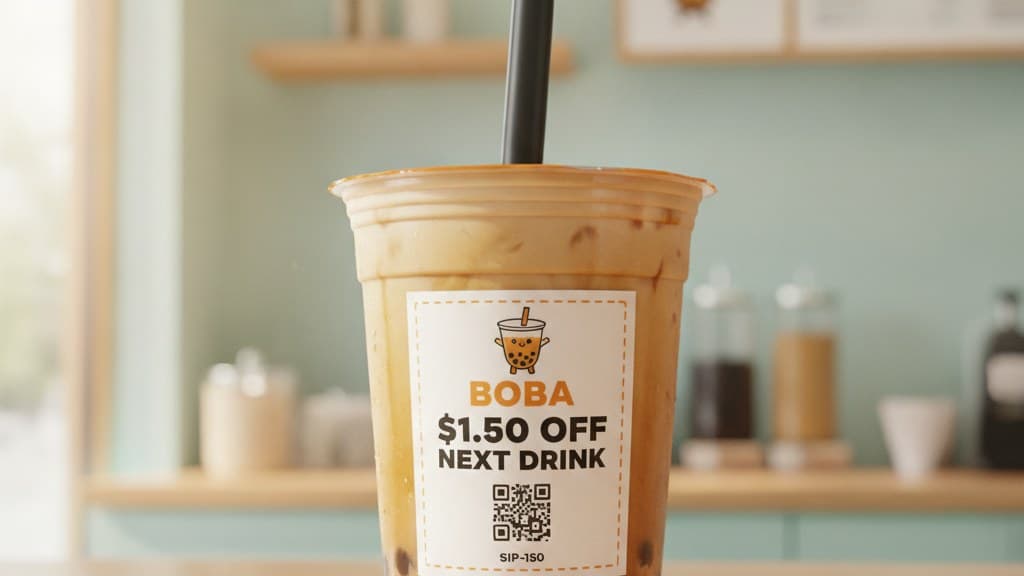 QR Code Coupons for Boba Shops: Win the Second Sip Before the Chain App Does