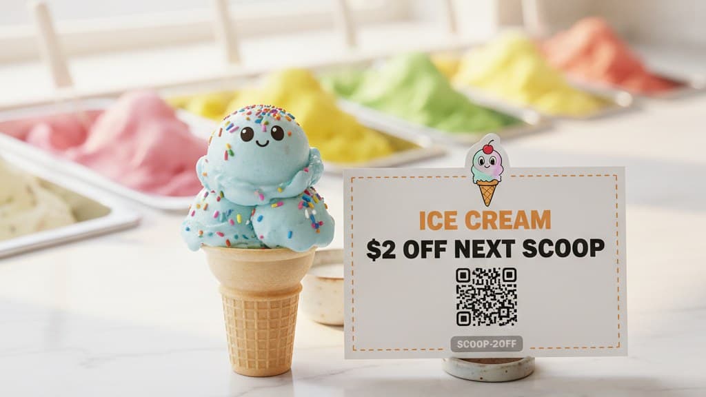 QR Code Coupons for Ice Cream Shops: Beat the Weather Rollercoaster