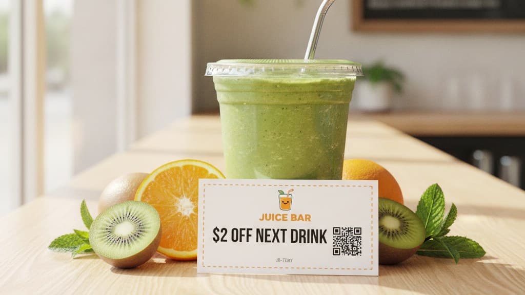 QR Code Coupons for Juice Bars: Turn One Cleanse Into a Habit
