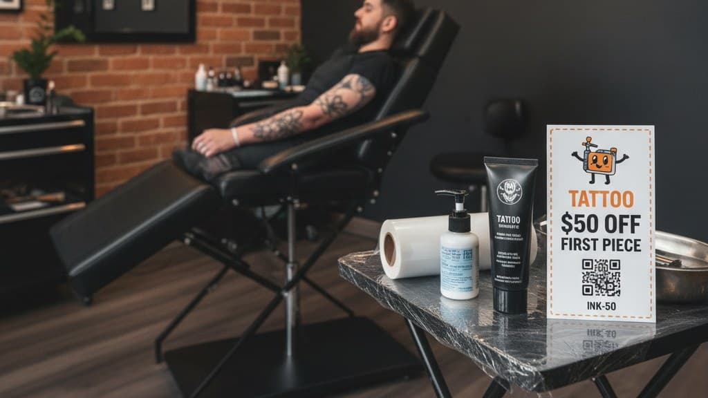 QR Code Coupons for Tattoo Studios: Ride the Fresh-Ink Referral Moment
